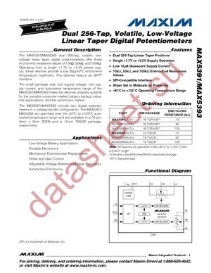 MAX5393LAUD+ datasheet  